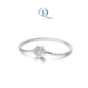 Vòng Tay Trơn Bạc S925 Mix Charm – Phụ kiện tinh tế cho nàng