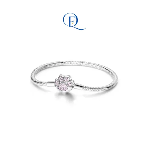 Vòng Tay Trơn Bạc S925 Mix Charm – Phụ kiện tinh tế cho nàng