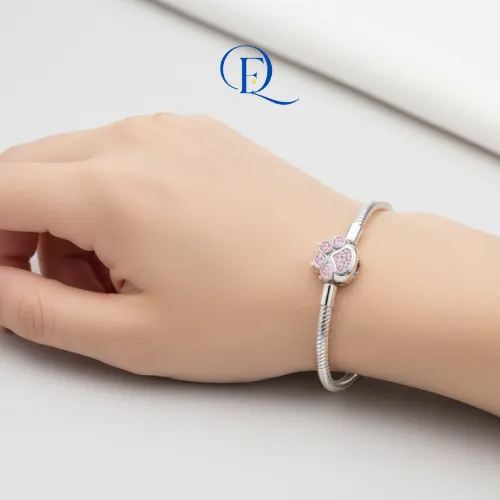 Vòng Tay Trơn Bạc S925 Mix Charm