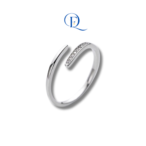 Nhẫn Nữ Bạc 925 Đính Đá Jinny Ring – Nhẫn Bạc Nữ Đẹp Cao Cấp Có Thể Điều Chỉnh Size