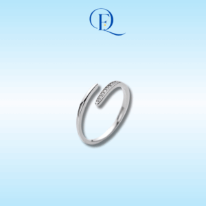 Nhẫn Nữ Bạc 925 Đính Đá Jinny Ring – Nhẫn Bạc Nữ Đẹp Cao Cấp Có Thể Điều Chỉnh Size | Miuu Silver