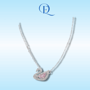 Dây Chuyền Thiên Nga Bạc Crystal Swan Necklace Silver 6042 – Dây Chuyền Bạc Nữ Cao Cấp Đính Đá Zirconia